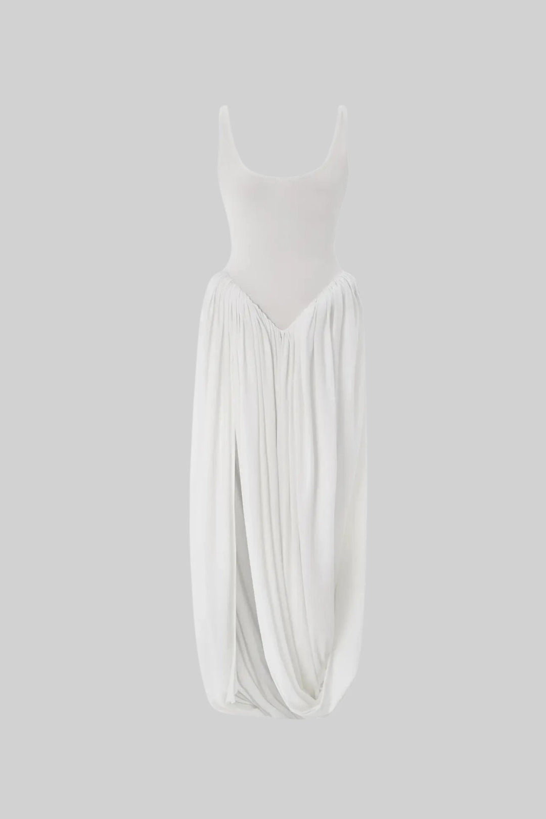 Gedrapeerde maxi-jurk