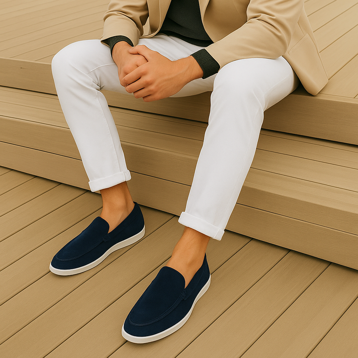 Elegante suède loafers