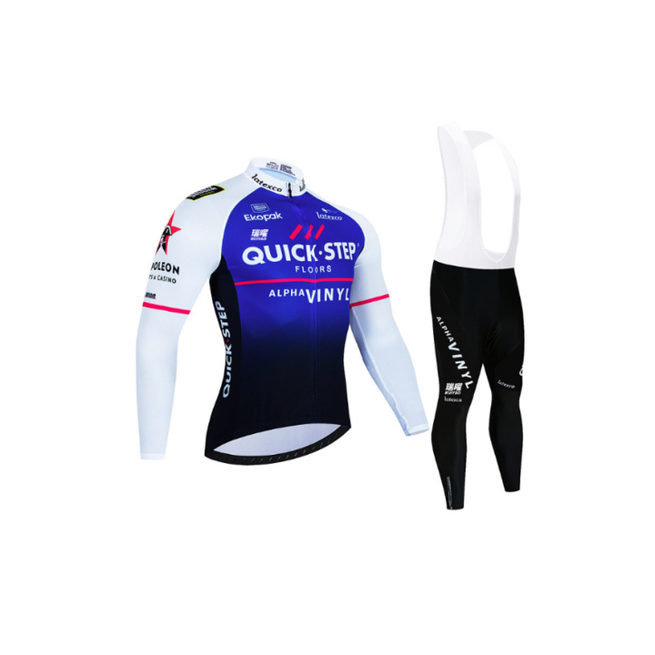 Quick Step – Professionele wielerset met lange mouwen