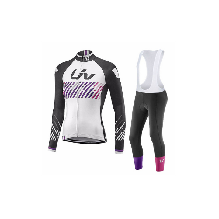 LIV V2 – PRO Dames Winterfietskleding-Set met bretelbroek