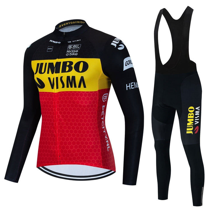 Jumbo Visma – Professionele lange mouwen wielerkledingset