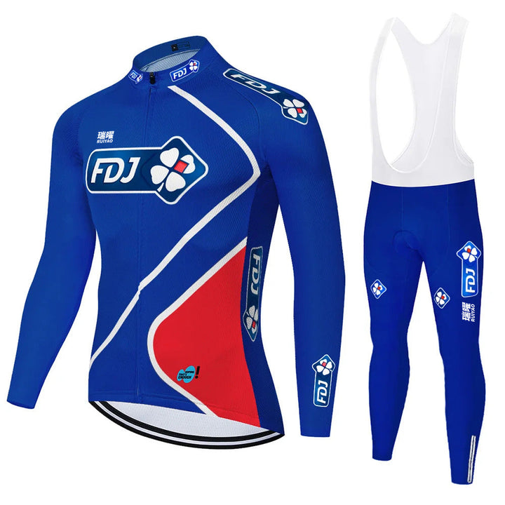 FDJ – Professioneel langarm wielerset