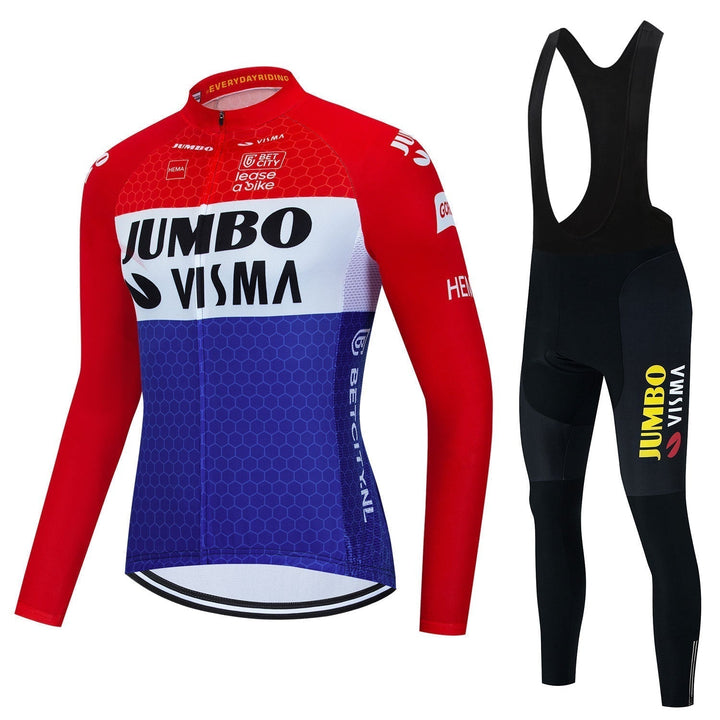 Jumbo Visma – Professionele lange mouwen wielerkledingset