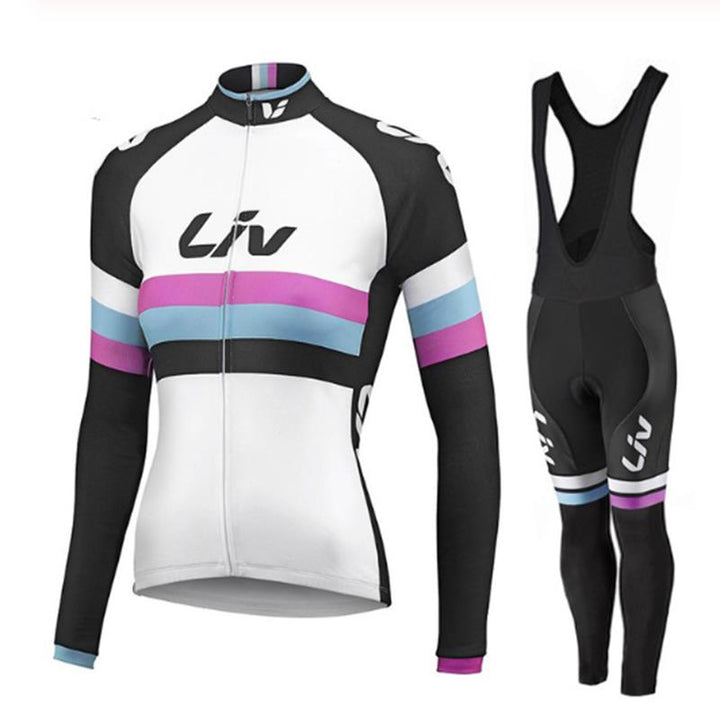 LIV V2 – PRO Dames Winterfietskleding-Set met bretelbroek