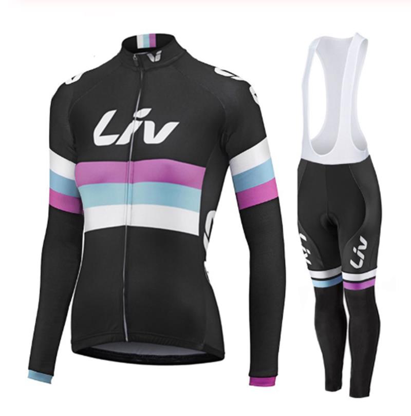 LIV V2 – PRO Dames Winterfietskleding-Set met bretelbroek