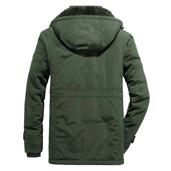 Warme Heren Fleece Winterjas Van Premium Wolmix